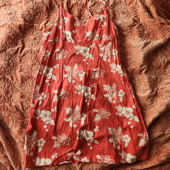 Wild Fable Red and White Floral Dress - Picture 1 of 4
